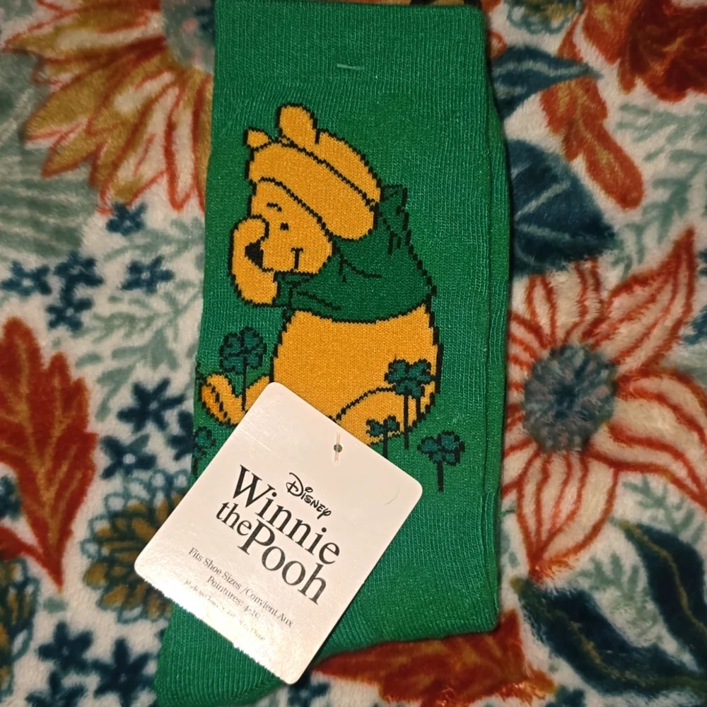 3 Pairs DISNEY ST. PATRICK'S DAY SOCKS- Winnie & Stitch!